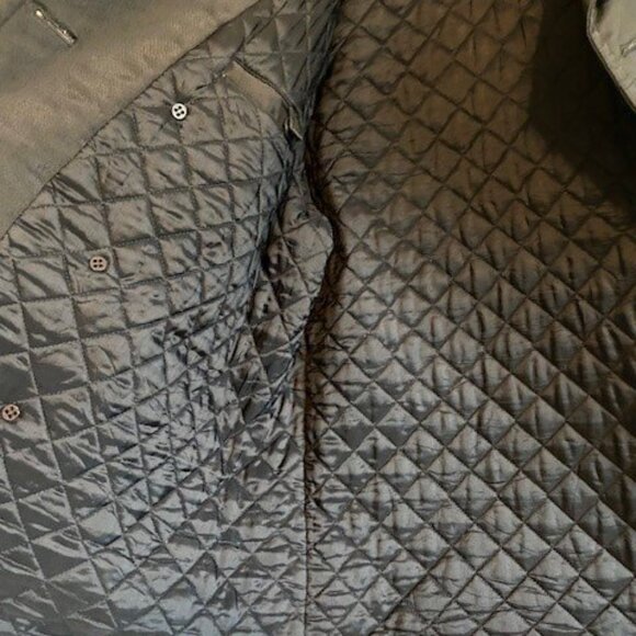 Calvin Klein Men’s Double Breasted Water Repellent Insulated Pea Coat - Black - Picture 3 of 3